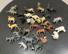 Rae mini figure figurine vintage 1972 Noahs Ark Plastic Animals mixed Lot.