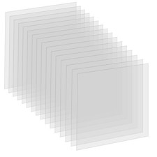 16 Pack 6 Mil Clear Mylar Stencil Sheets, 12" x Blank Reusable 6mil, 6mil