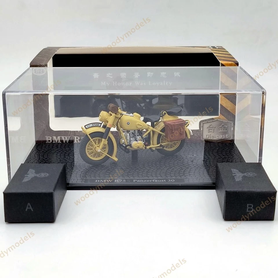 1:24 BMW R75 Panzerfaust 30 Motorcycle World War II 1939-1945 Diecast Model - Image 2 of 4