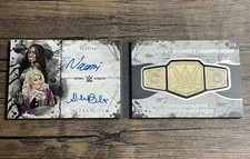 2018 Topps WWE Undisputed Alexa Bliss Naomi Rivals Medallion Booklet Auto /5 