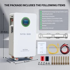 48V 314Ah 16.07kWh Lithium Battery LiFePO4 Battery for RV Solar Off-grid Boat