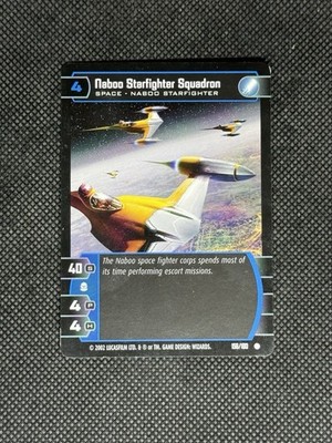 Naboo Starfighter Squadron 2002 Wizards WOTC Star Wars Trading Card Game #156