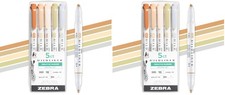 Zebra Pen Mildliner Double-Ended Highlighter Set, Broad and Fine Point Tips, No