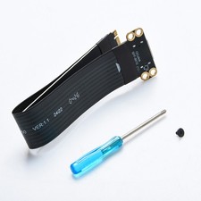 M.2 NVMe PCIe 4.0 to OCuLink SFF-8612 Adapter Cut for 60mm SSD 64Gbps 15cm FPC