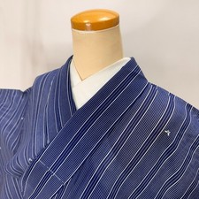 Komon ro summer Kimono Vintage Polyester Free Shipping M size 5611