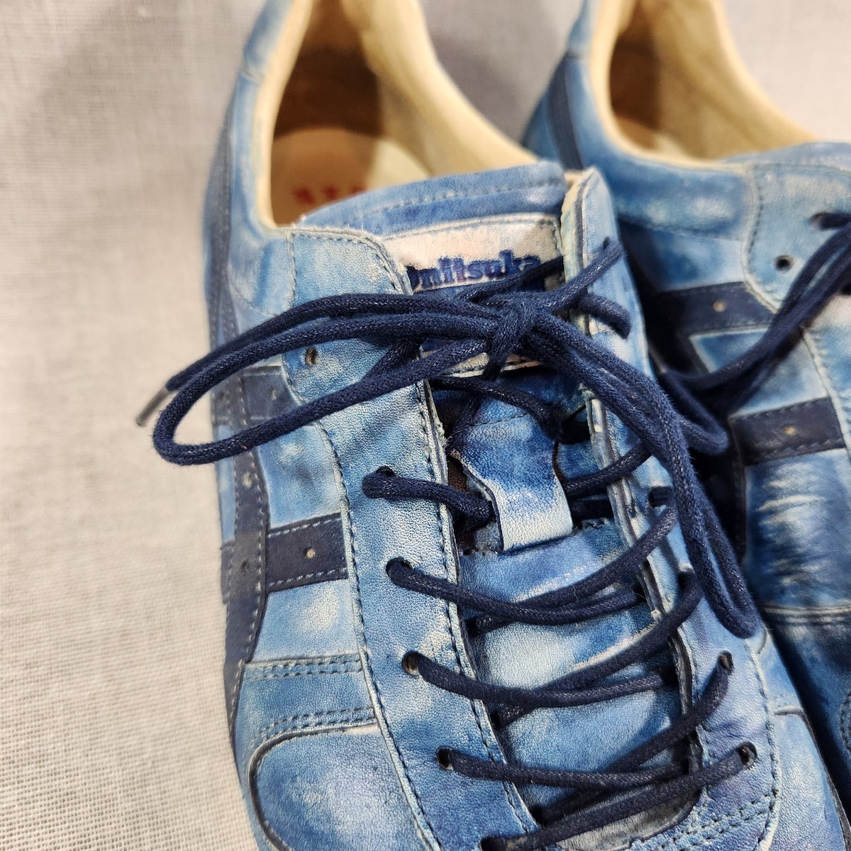 Onitsuka Tiger Fabre Nippon Blue Mens Size 9 Lace Sneakers TH7T1L
