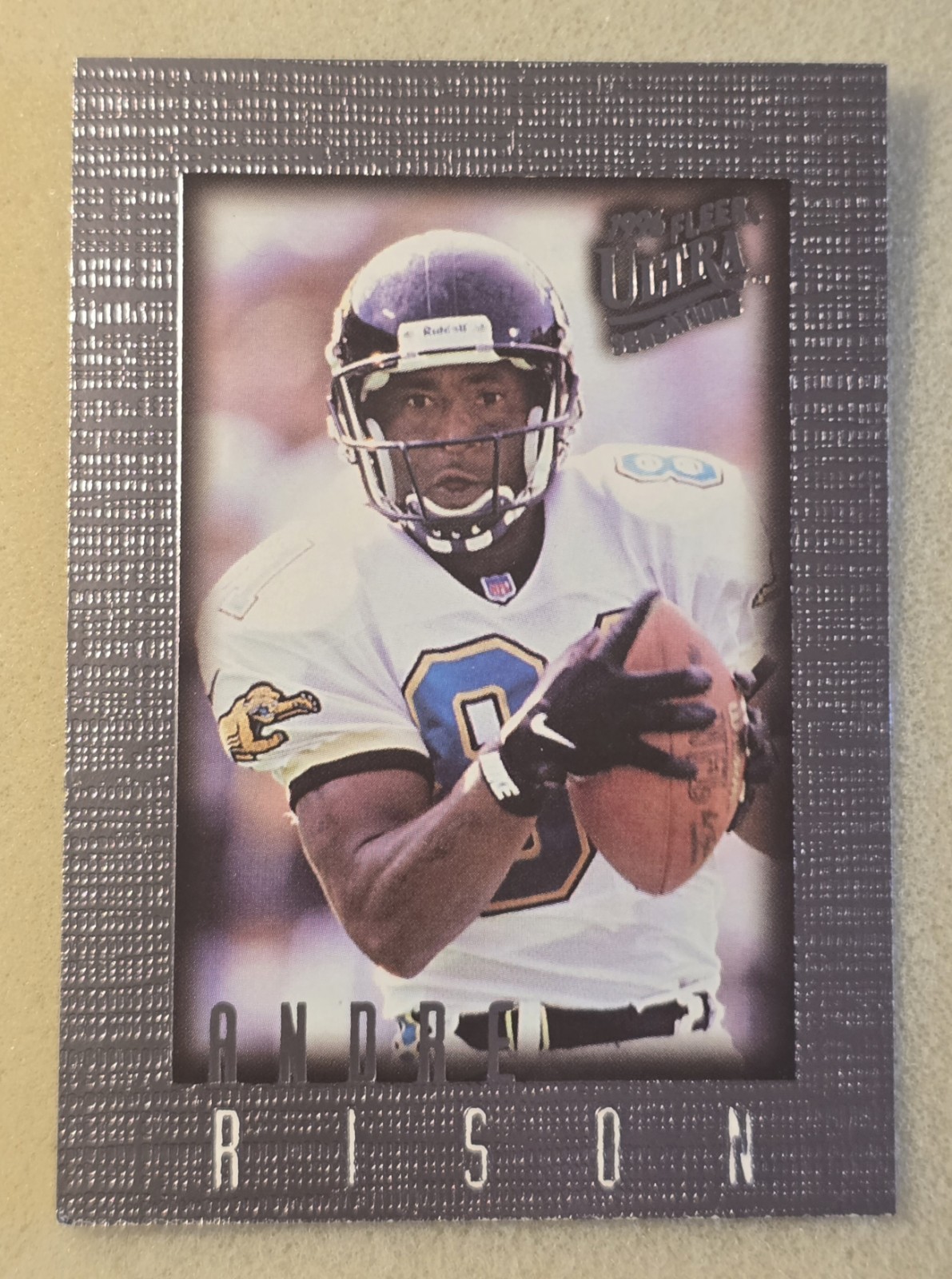 1996 Fleer Ultra Sensations ANDRE RISON Pewter SP #50 Jacksonville Jaguars 