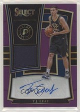 2017-18 Panini Select Rookie Jersey Auto Purple 33/99 TJ Leaf #RJA-TJL Auto 0c6