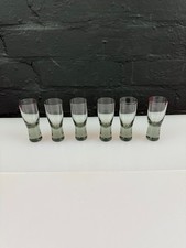 Set 6 bicchieri Kastrup-Holmegaard Danimarca Canada fumo vintage 8 cm