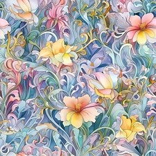 mrpwnle Flowers Paint by Numbers Kits for Adults Floral Fantasy DIY Paint by Num