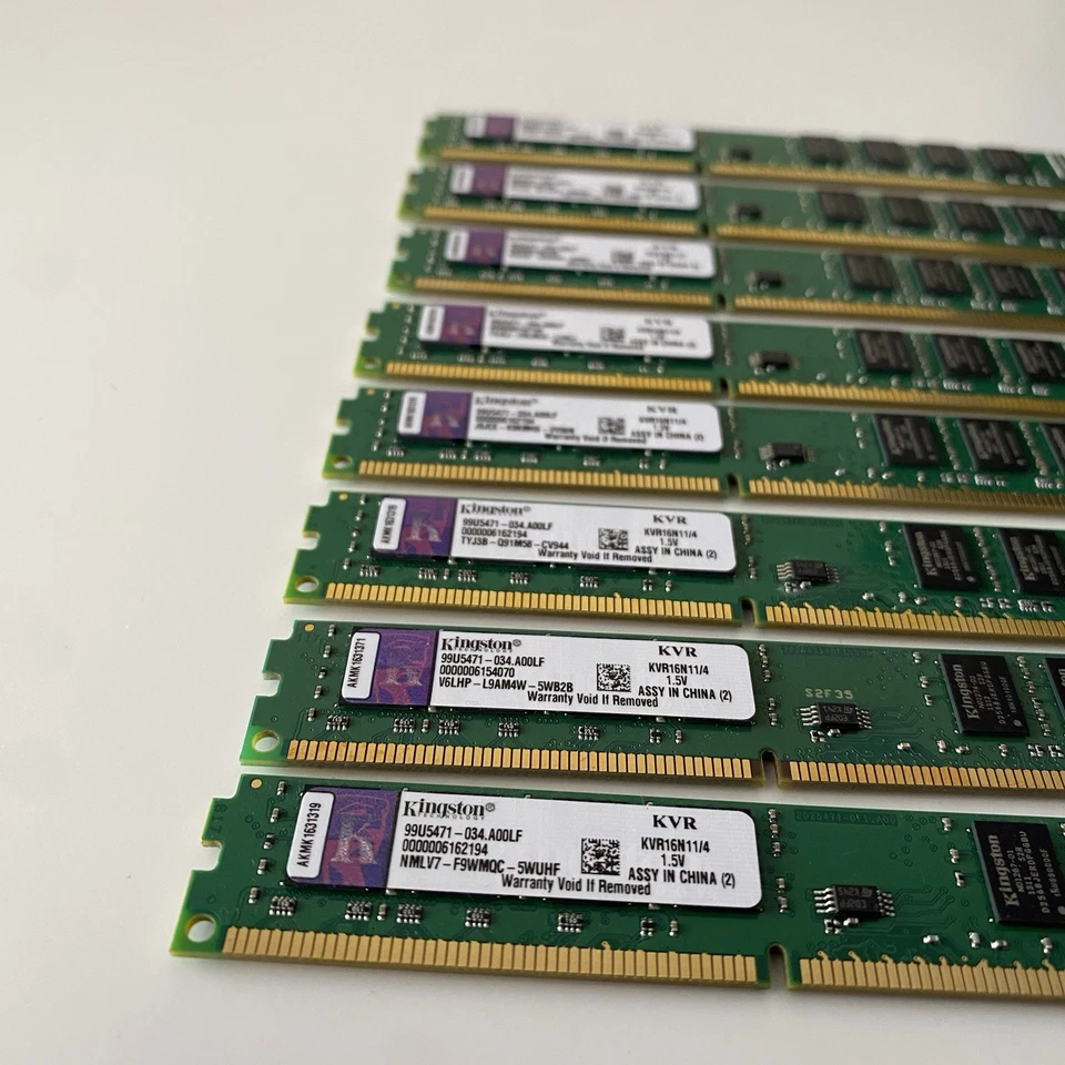 32GB (8x4GB) Kingston DDR3 1600MHz Desktop RAM – Untested, Read Description - Image 3 of 4