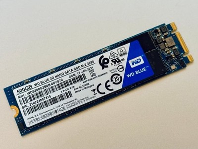 Western Digital WD Blue SATA SSD 500GB M.2 2280 Gesundheit 100%