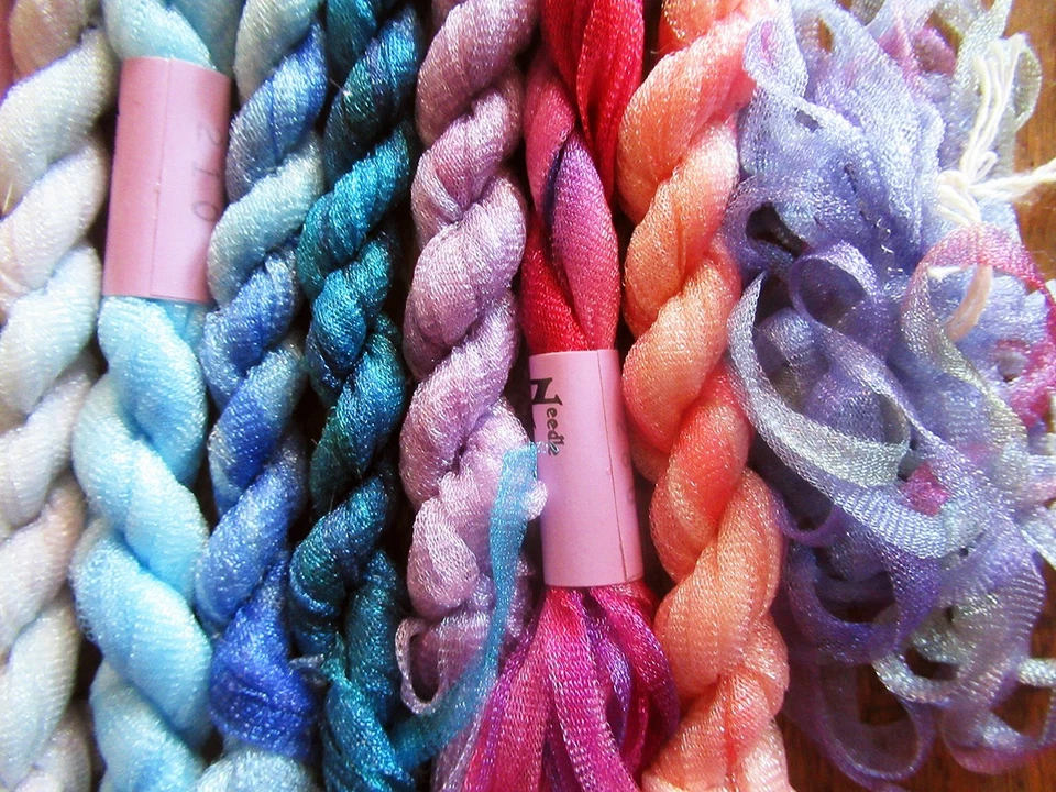 LOT of 17 NEEDLE NECESSITIES solid & hand dyed overdyed fibers Rachel Floss Wool - Image 3 of 3