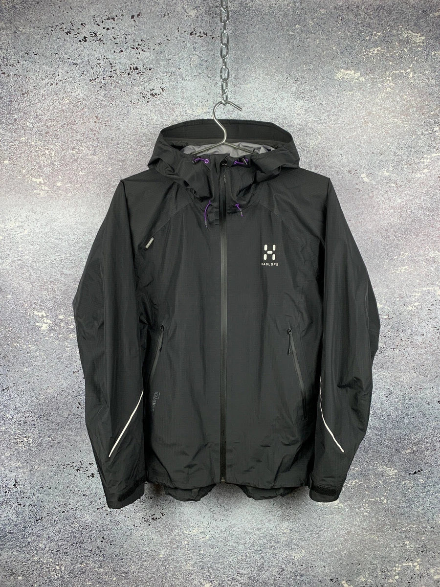 HAGLOFS SCRAMBLE L.I.M WOMENS BLACK WATERPROOF JACKET GORE TEX ACTIVE SIZE S