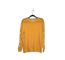 PINK Victoria s Secret Mustard Yellow Oversized Sweatshirt Size Xsmall Women s