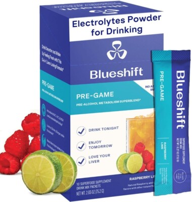 Pre Alcohol Liver Support & Electrolyte Packets - No Sugar Powder (10 Packets)