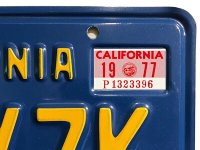 1956 1957 CALIFORNIA Passenger Car License Plates Pair Original - Foto 2