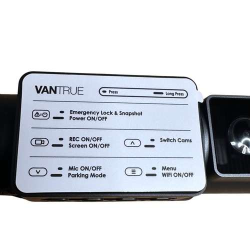 Vantrue Nexus 2X Black 2 Channel Voice Controlled Smart Dash Camera-NEW OPEN BOX - Picture 7 of 10