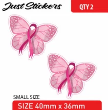 Butterfly cancer ribbon -Awareness-sticker-car-bike-,-bumper-sticker-,phone,