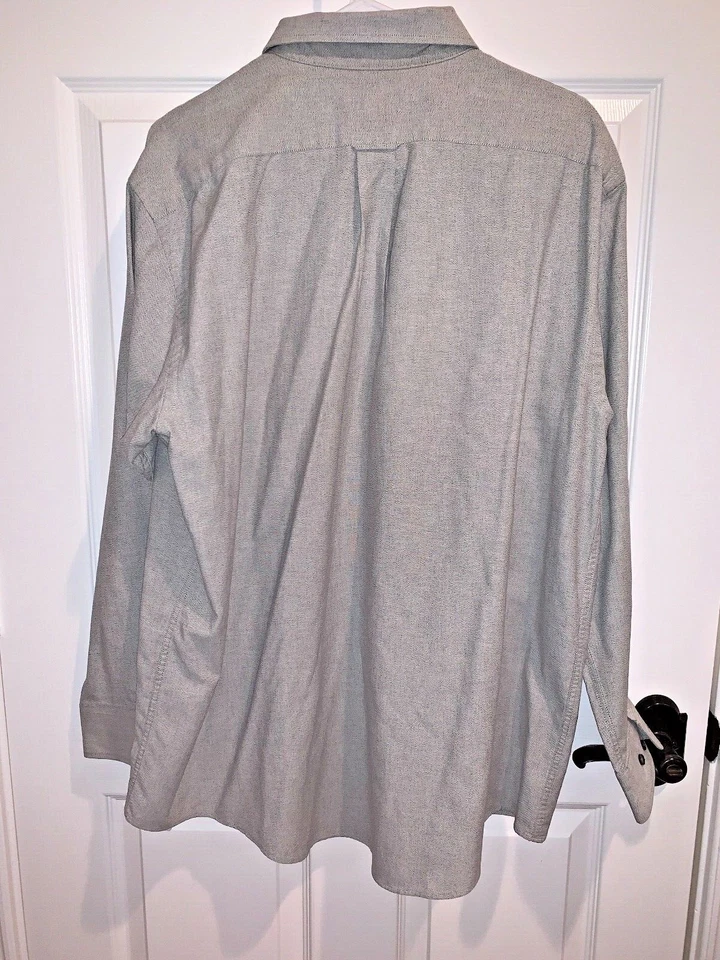 Croft and Barrow, Men's Button Down, Long Sleeve Oxford, 17 1/2, 34/35, Wrinkle  - Image 2 of 4