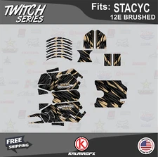 Graphics Kit for  STACYC 12E Brushed Electric Bike Twitch-tan
