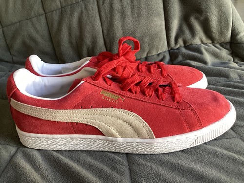 MEN'S PUMA 'SUEDE CLASSIC' SZ 8.5 US SHOES RED. - Picture 5 of 18