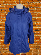 WOMENS MOUNTAIN WAREHOUSE SIZE UK 8 NAVY BLUE LIGHT RAIN MAC JACKET COAT HOOD