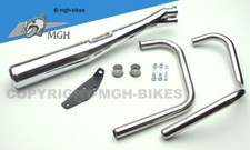 Scarico Motad CB 450 S 2-1 acciaio inox ABE PC17 1985-1990