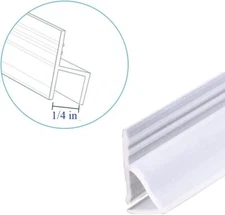 1/4'' Frameless Shower Door Bottom Seal–Stop Shower Leaks , Create Water Barrier