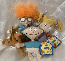 VTG 1997 Nickelodeon RUGRATS Applause bean bag plush lot NEW Tommy Chuckie Spike