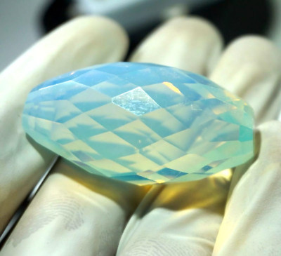170.70 Ct Natural Green Opal Fancy Cut Welo Australian Certified Untreated Gems