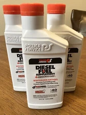 LOT OF 3 | Power Service Diesel Fuel Supplement Winterizer Antigel +Cetane 16oz