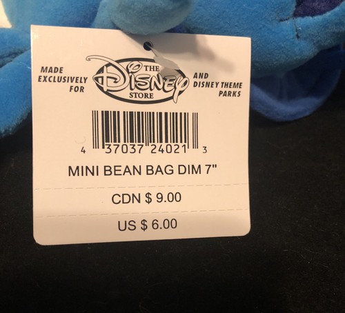 NEW The Disney Store DIM THE BEETLE Pixar A Bugs Life 7" Stuffed Bean Bag Plush - Picture 5 of 6