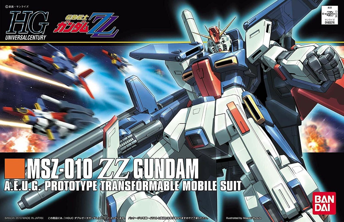 Gunpla 1/144 BANDAI Gundam HGUC MSZ-010 ZZ Gundam AEUG Prototype