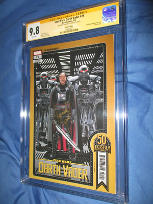 STAR WARS DARTH VADER #21 CGC 9.8 SS Signed by MOFF GIDEON 