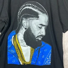 Shaka Wear Nipsey Hussle Shirt Mens XL Black Trust Nobody Hip Hop Streetwear