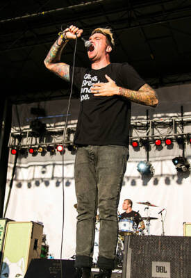 Jordan Pundik of New Found Glory at the 2013 Voodoo Music + Arts E- Old Photo