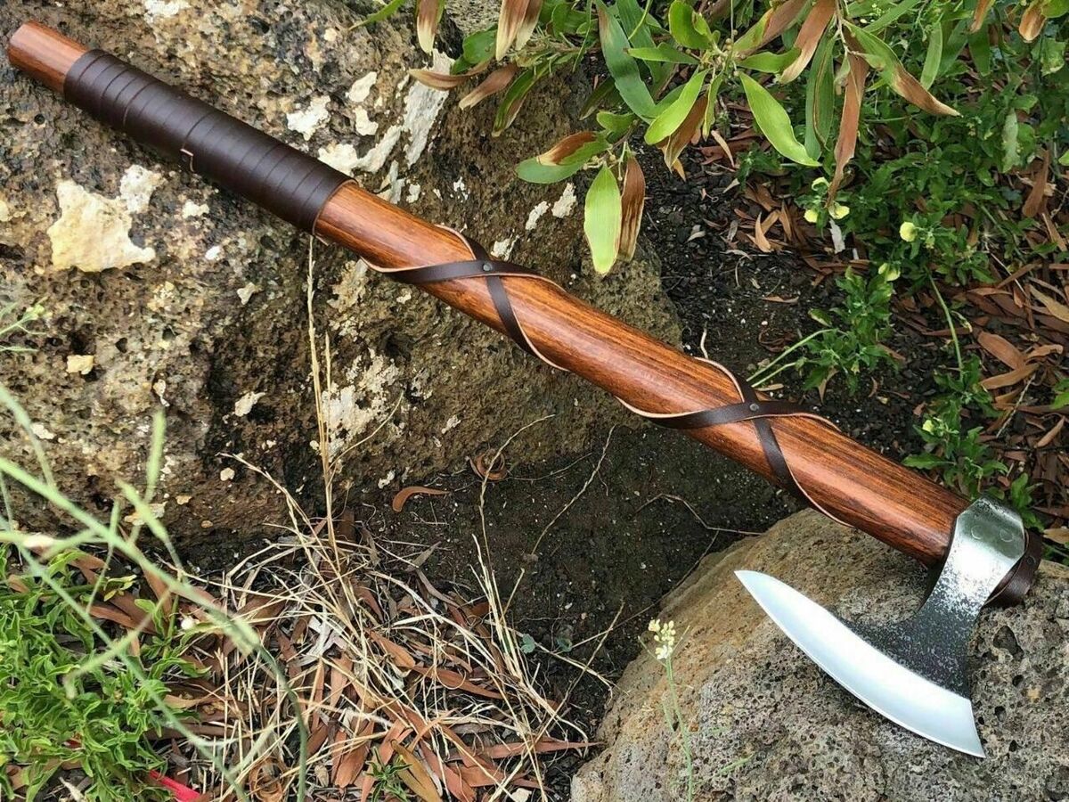 Simple Axe with Faux Leather Wrapping