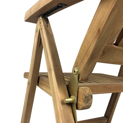 Tempo Style - Sedia Pieghevole con Braccioli in Teak Bali - Bild 6 von 14