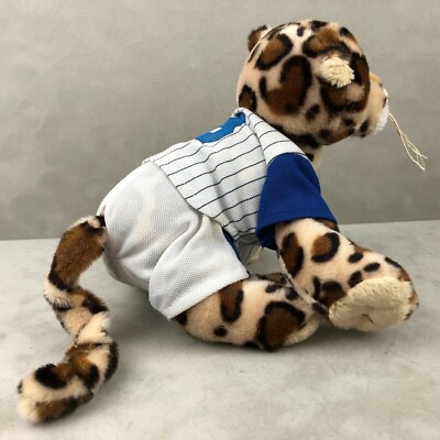 Ganz Webkinz Spotted Leopard HM182 Plush w/ Baseball Jersey