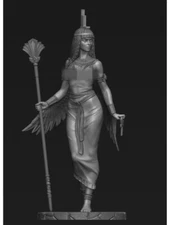 1/24 Scale 75mm Resin Figures Model Kit Egypt Goddess Unpainted Unassembled Kit