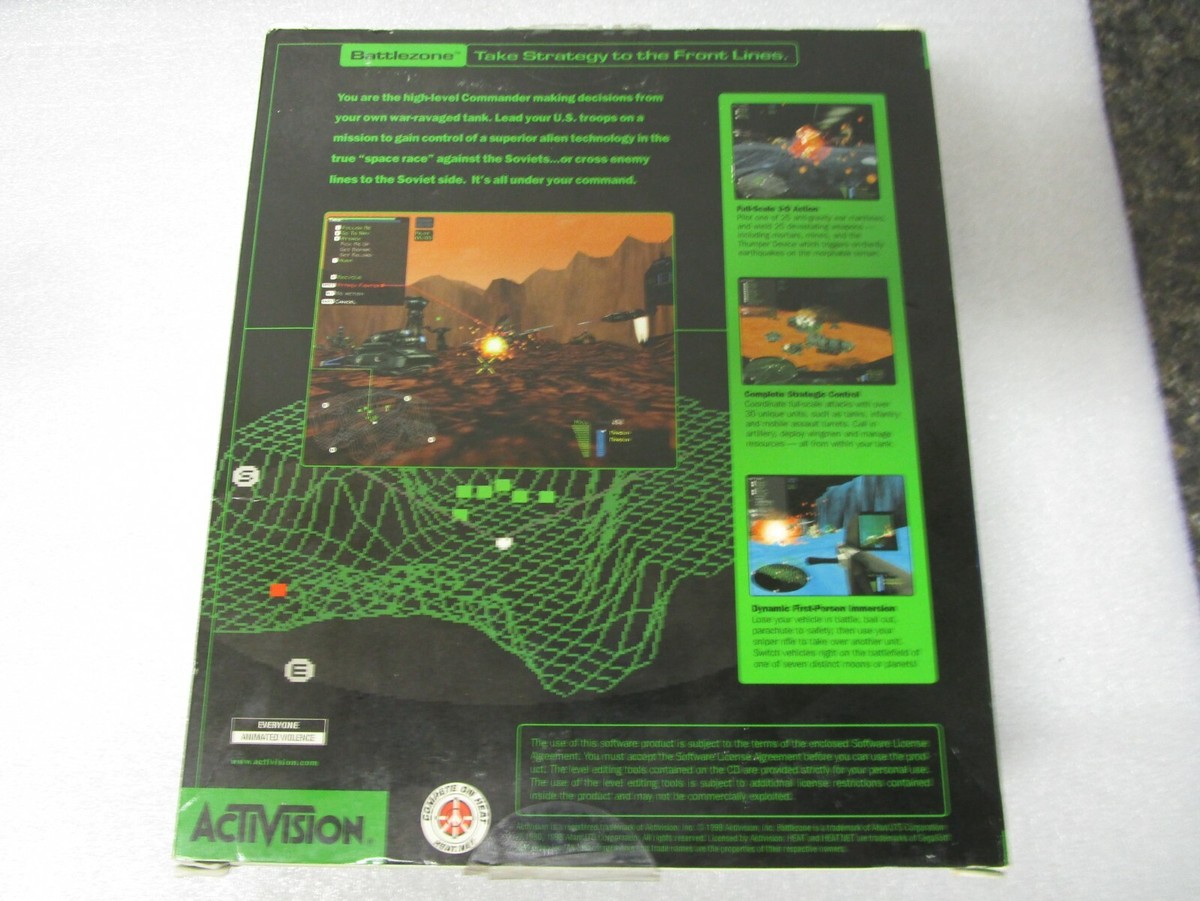 Battle Zone - PC Activision Action Strategy Game - Big Box Retail