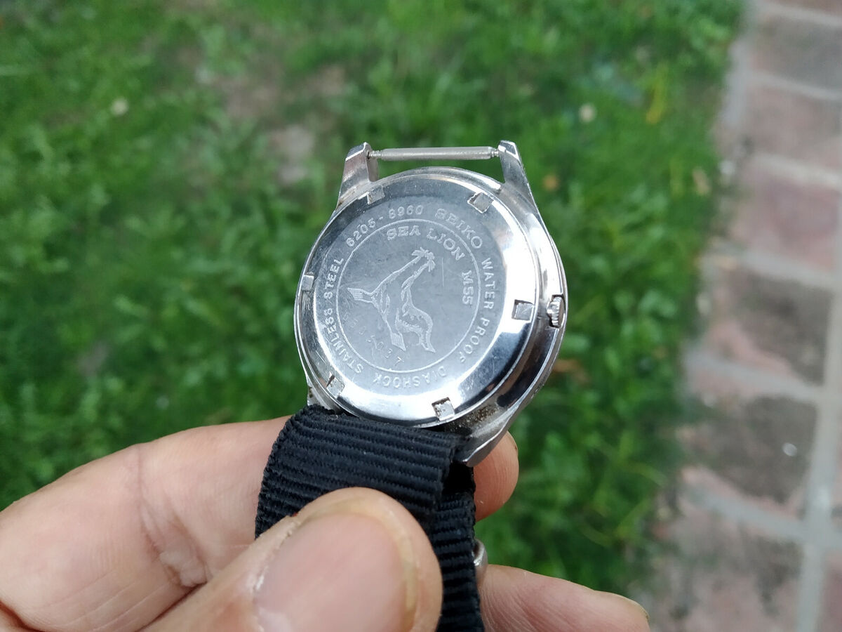SEIKO SELFDATER DIASHOCK SEALION M55 6205-8960 DATE SS SEIKO SELFDATER DIASHOCK SEALION M55 6205-8960 DATE SS