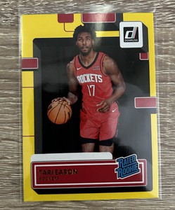 Tari Eason 2022-23 Donruss Yellow Flood #217 Rockets RC Rookie