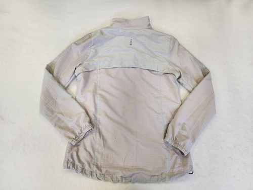 Lands End Women S Tall Gray Orange Zip Track Jacket Collar Breathable Pockets - Picture 10 of 11