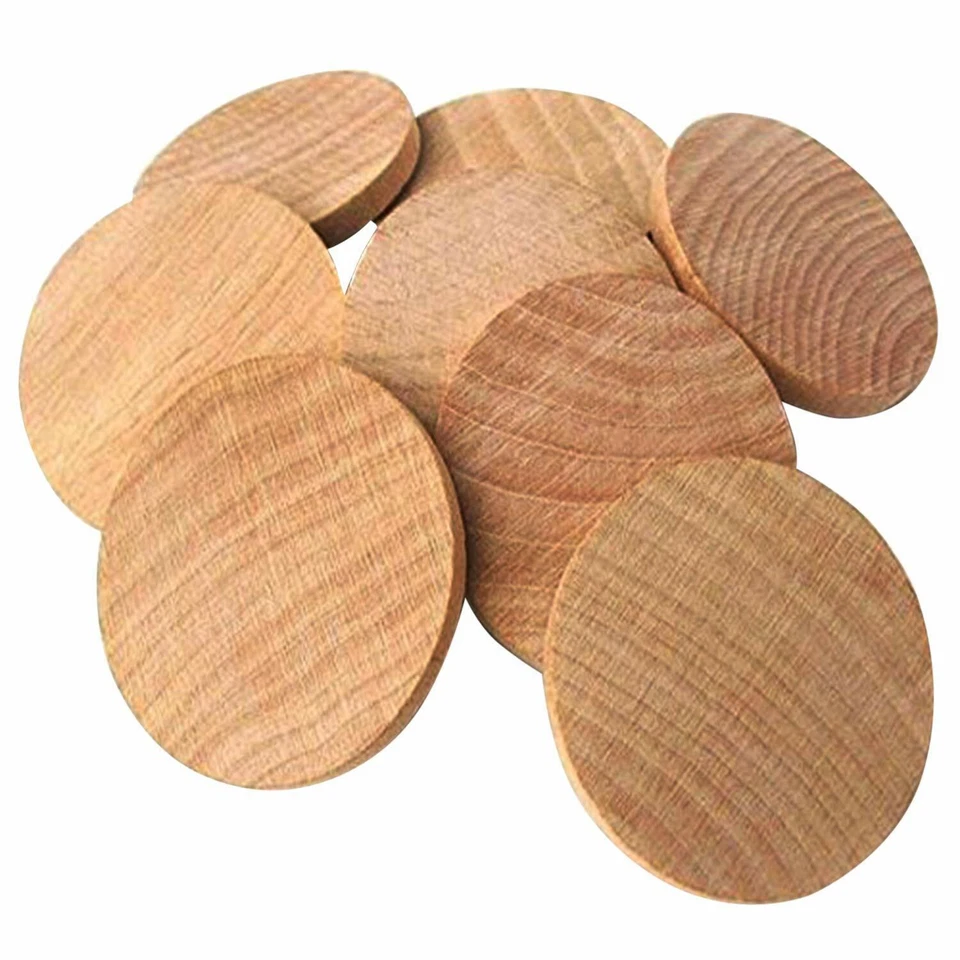 100pcs Natural Wood Slices Unfinished Round Discs Circles Ready to Be Painted - Image 3 of 3