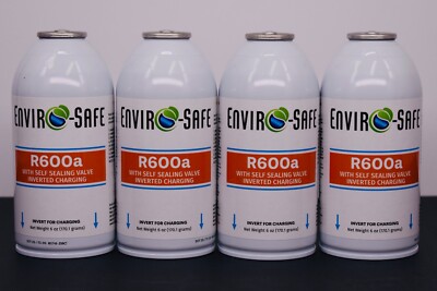 R-600a Refrigerant with 7/16'' Self Sealing K28 6 oz Case/4