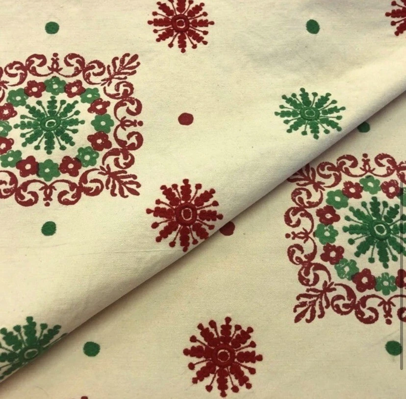 Tela verde y roja de vacaciones La Maison Pierre Frey Foto 4 de 4