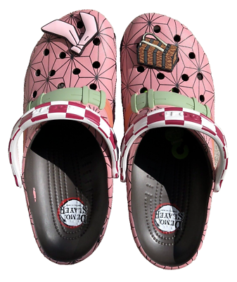 Crocs Classic Demon Slayer Nezuko Espresso Pink Clog 209320-206