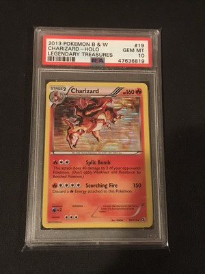 2013.PSA10.pokmn.jpn.B&w.charizard.EX